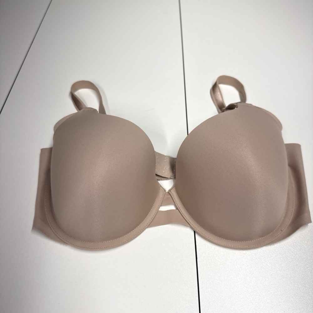 Warner's All You Need 01356 Underwire Contour Bra Sz 36D Nude Beige Smooth